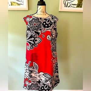 Women’s Monroe & Main Black and White Patterned Dress Size Large